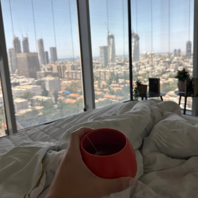הנוף מהחלון בדירה במגדל